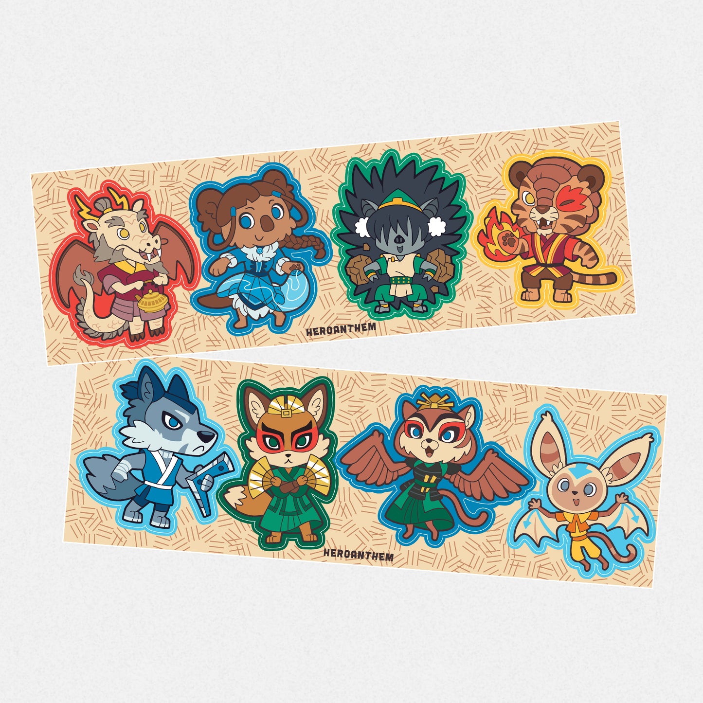 Team Avatar Tails Sticker Sheet