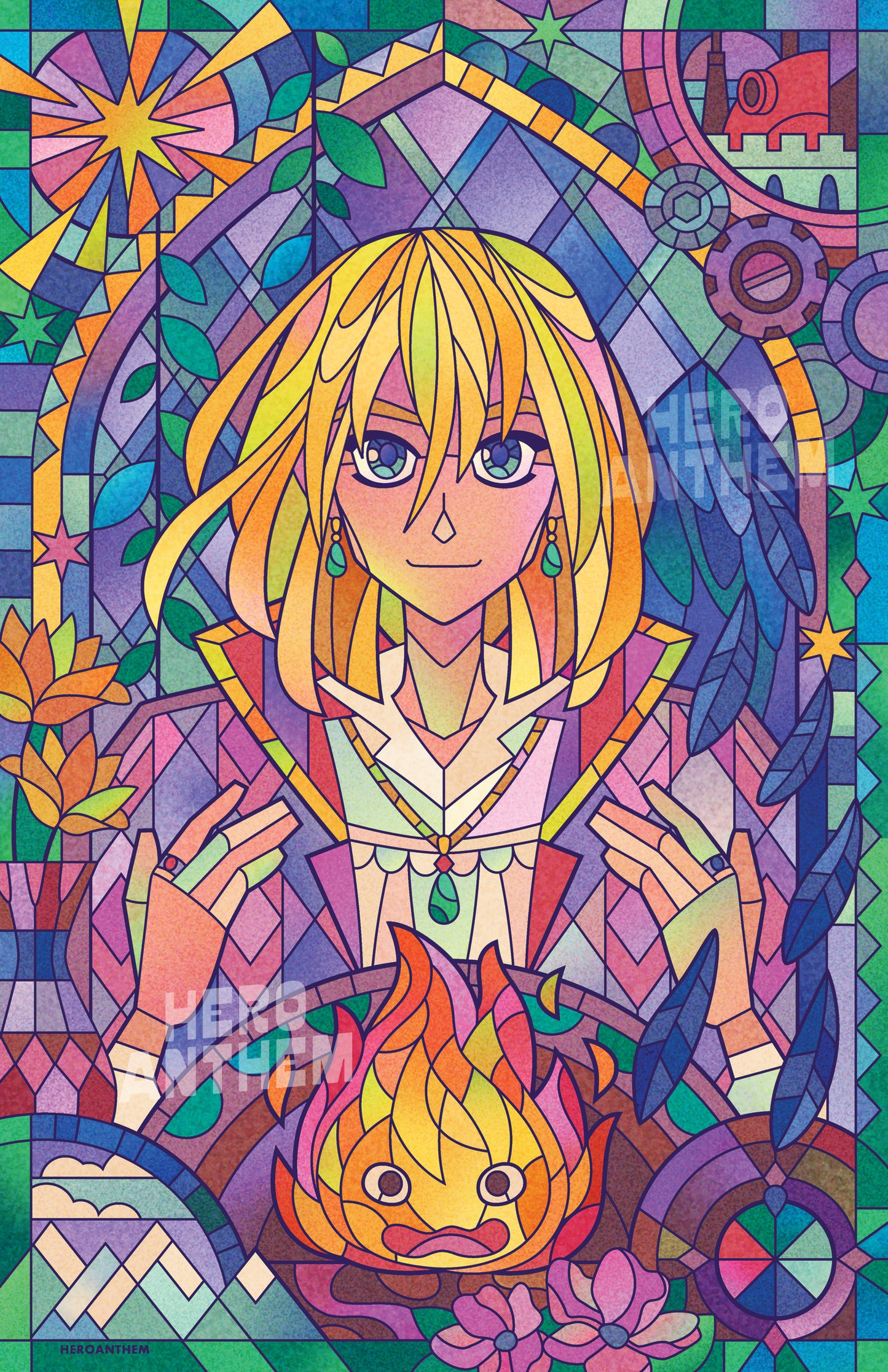 Howl Stained Glass