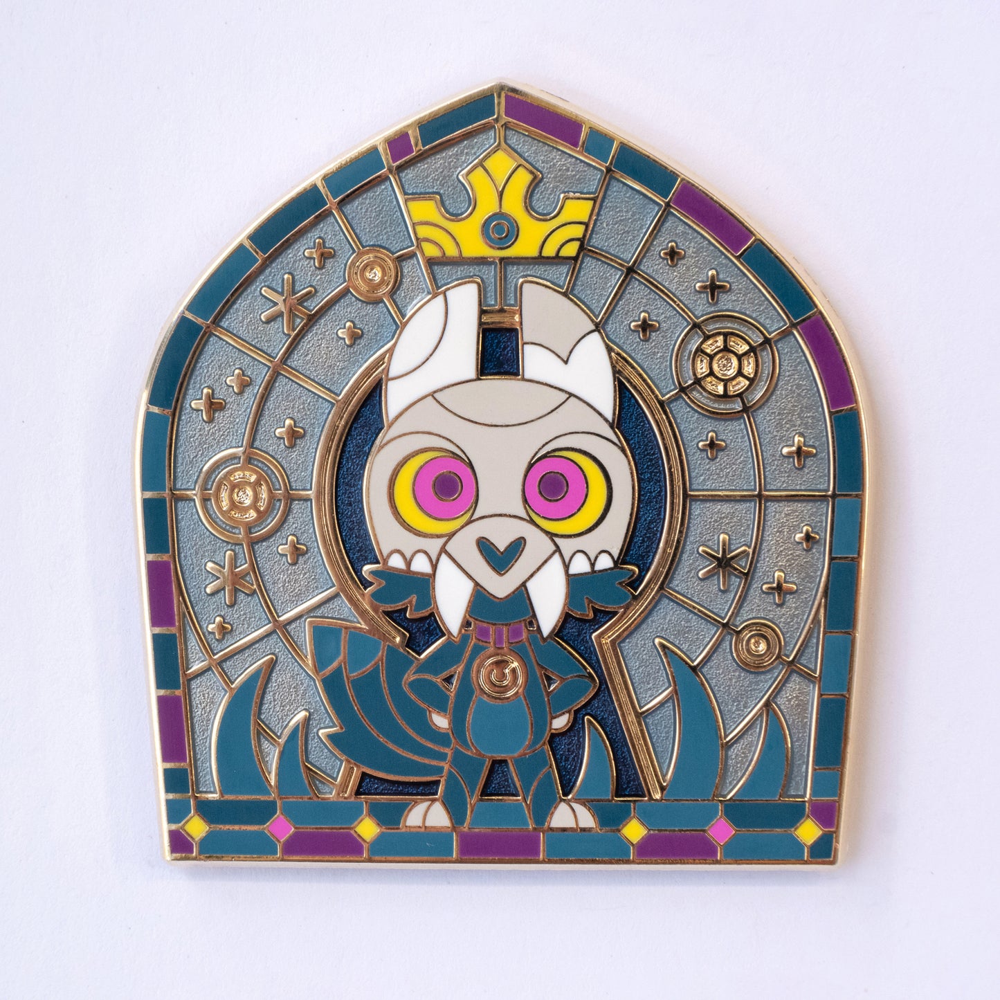 King Enamel Pin