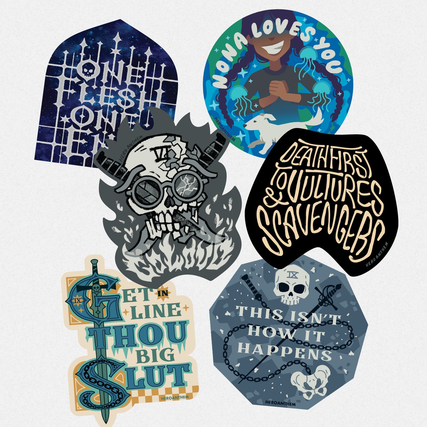 The Locked Tomb Stickers