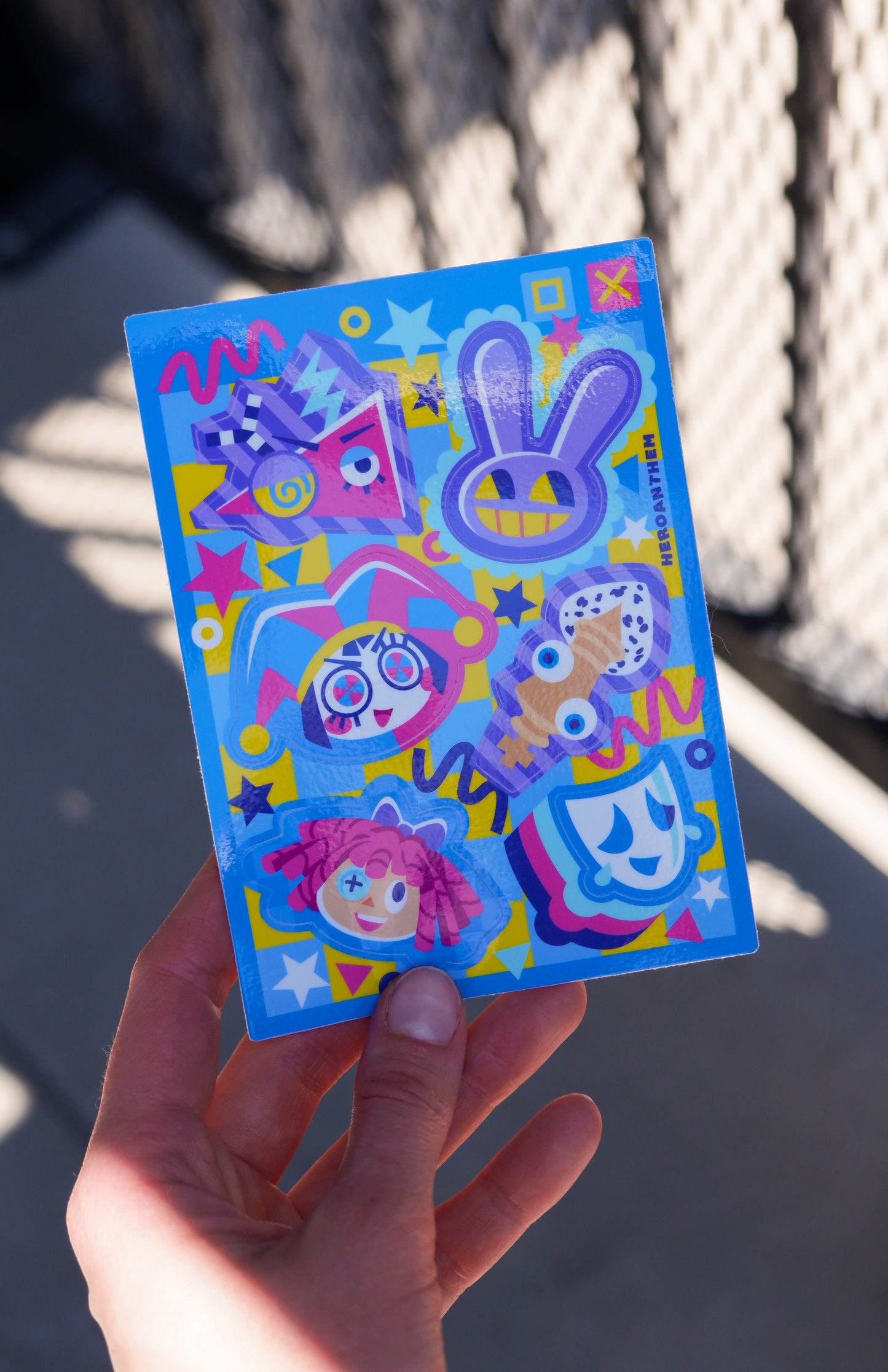 Digital Circus Sticker Sheet